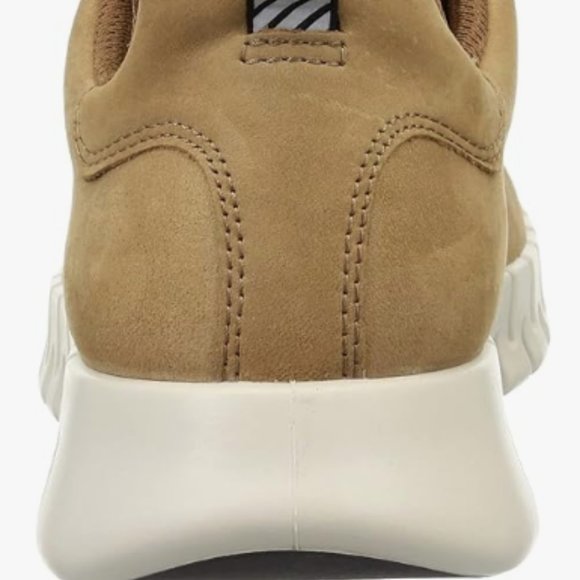 NEW ECCO Mens Gruuv Leather Fashion Sneaker Sz 7/7.5 camel nubuck/tan - Picture 6 of 8